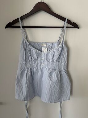 Brandy Melville TIFFANY TANK light blue stripes